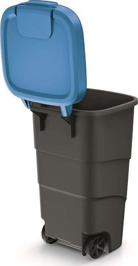 Prosperplast Waste Bin Waste Plastic Blue 90lt 1pcs