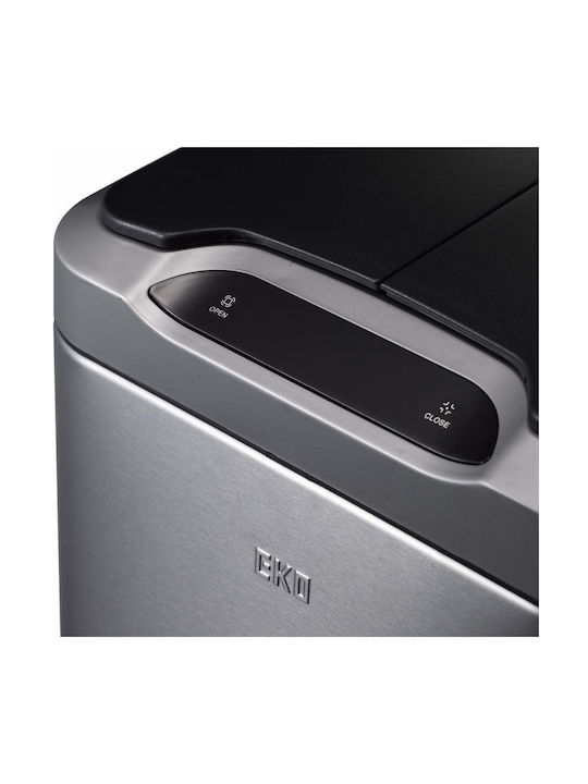 Eko Phantom Coș de Gunoi din Oțel Inoxidabil Silver Matt 45lt 1buc