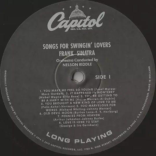 Songs Swingin' Lovers Lp