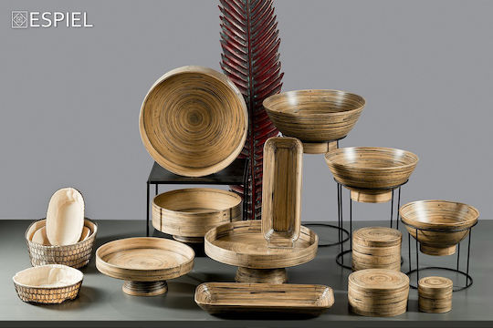 Espiel Bali Serving Bowl Round made of Bamboo with Diameter 35cm