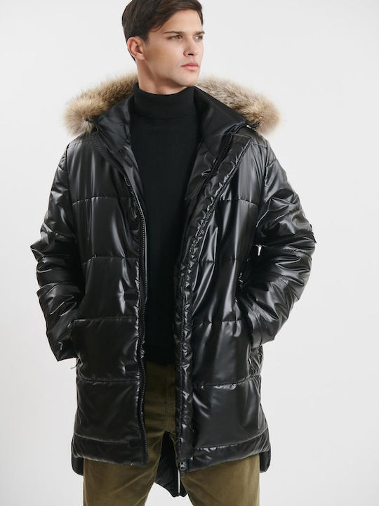 Winter Jacke Puffer Wasserdicht und Winddicht Schwarz