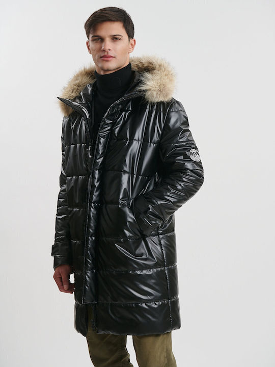 Winter Jacke Puffer Wasserdicht und Winddicht Schwarz
