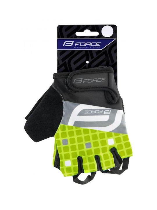 Force Square Half Finger Cycling Gloves Multicolored