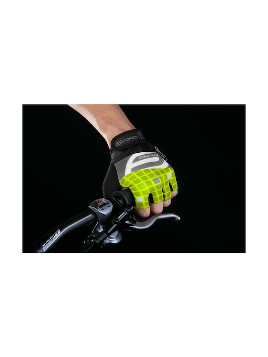 Force Square Half Finger Cycling Gloves Multicolored