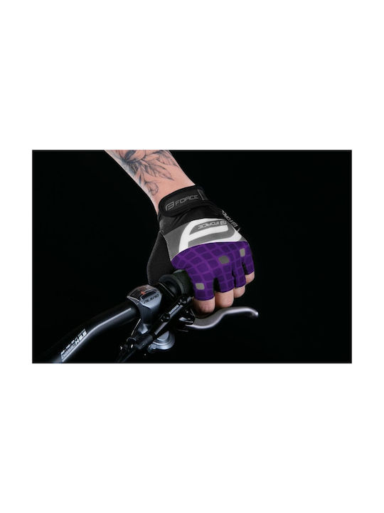 Force Square Half Finger Cycling Gloves Adults Multicolored