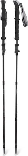 Escape Pair of Telescopic Aluminum Trekking Poles with 4 Sections Trailblaze Black 291gr