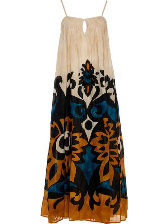 Sommer Midi Damenkleid Blau