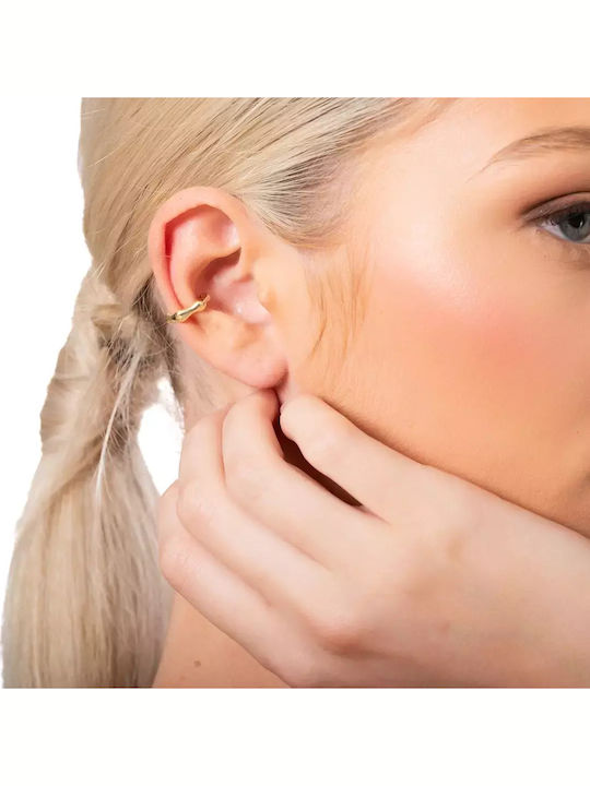 Oxzen Earrings Cuff Made of Gold Plated Silver Oxzen Earrings Cuff Made of Gold Plated Silver