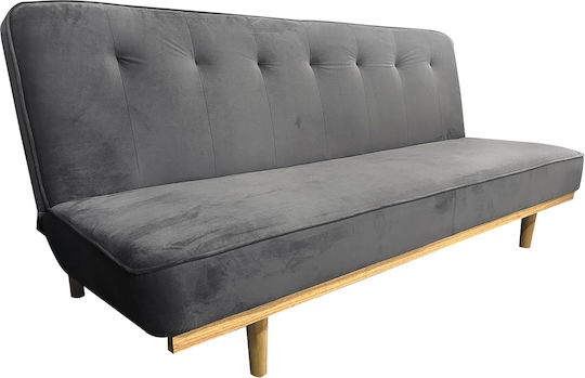 Celeste Three-Seater Couch Bed Grey 193x85x88 cm