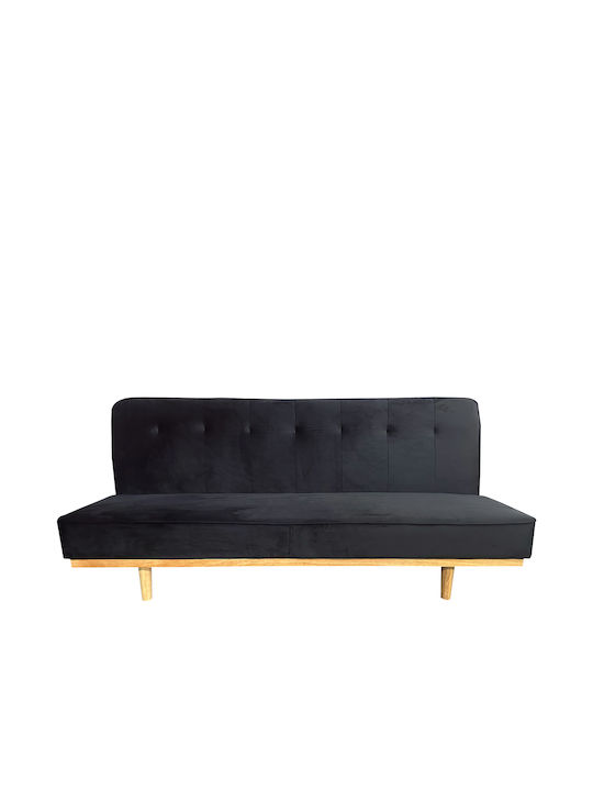 Celeste Three-Seater Couch Bed Black 193x85x88 cm 14290069