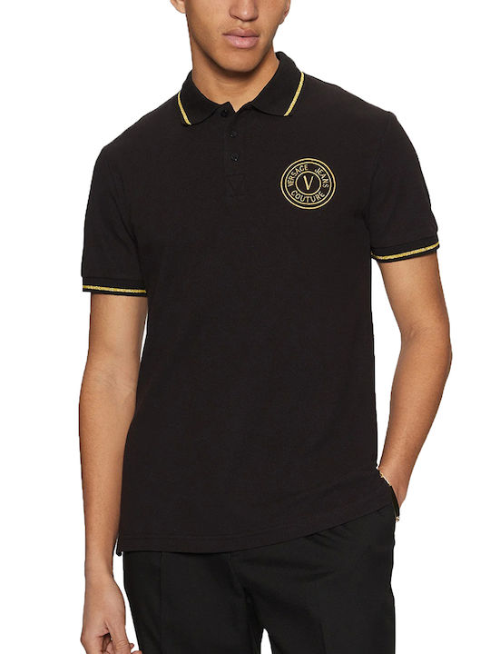 Polo Short Sleeve Black Blouse