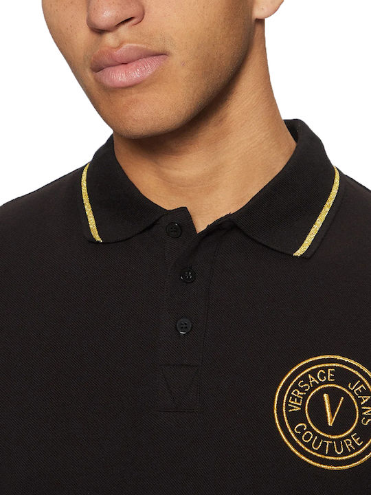Polo Short Sleeve Black Blouse