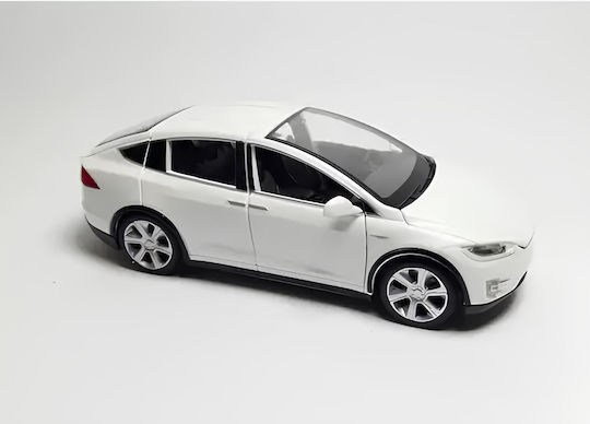 Tesla X90 1:32 White Model Car Miniature Electric Car with Opening Doors