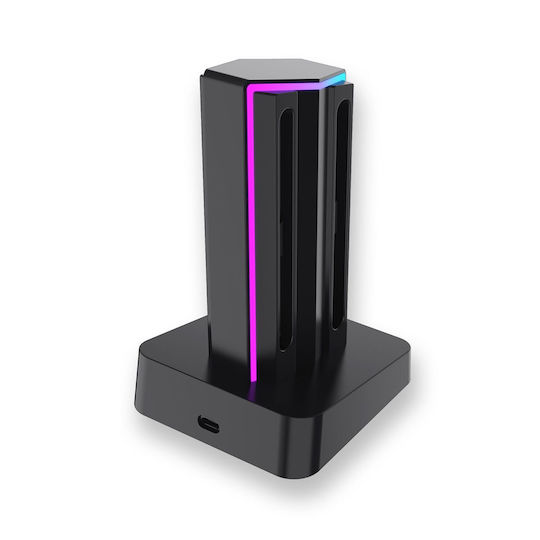 Nintendo Βάση για 1 χειριστήριο Switch 2 Μαύρη R2GNSW24IN2CHARGERLED