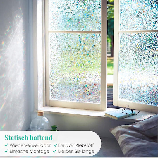 Selbstklebender Sichtschutz Fensterfolie UV-Schutz 45x200cm Selbstklebender Sichtschutz Fensterfolie UV-Schutz 45x200cm