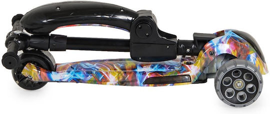 Byox Kids Scooter Foldable Rumble Wild Dragon 3-Wheel with Seat Multicolour