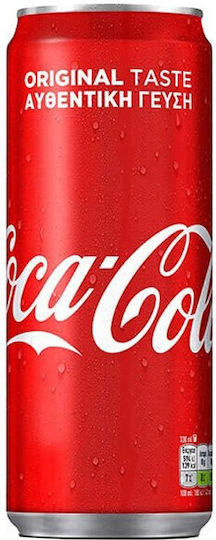 Coca-Cola Cola με Ανθρακικό σε Κουτί 330ml