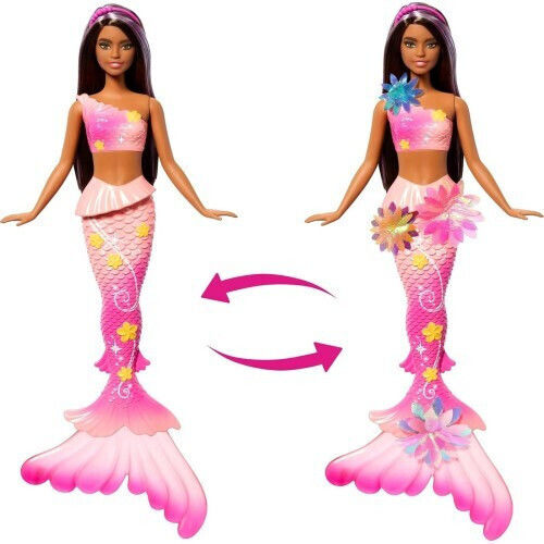 Barbie Mermaid Doll Magical Blooming Brunette Mermaid for 3+ years+ Years