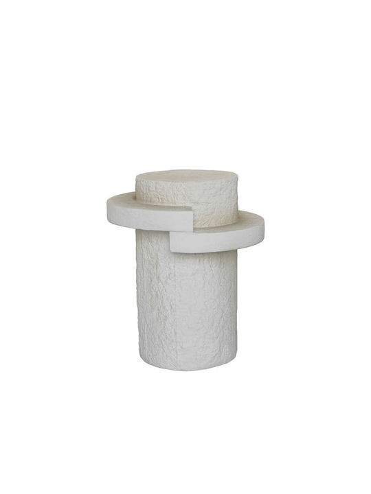 Round Side Table River Beige L45.5xW45.5xH55cm.