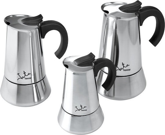 Jata CAX106 Мокро кафе 6 Cups Inox Сребрист