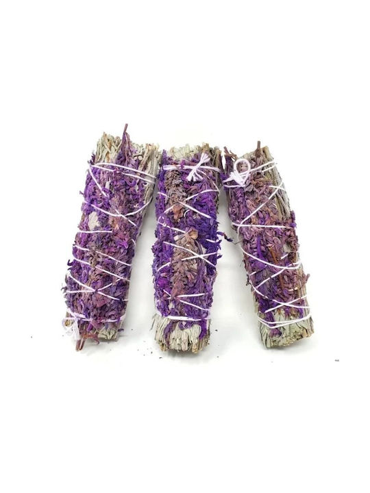 White Sage Smudge Lavender Sticks 3 Ραβδιά Θυμιάματος Λευκό Φασκόμηλο Λεβάντα