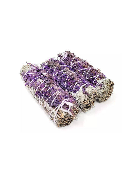 White Sage Smudge Lavender Sticks 3 Ραβδιά Θυμιάματος Λευκό Φασκόμηλο Λεβάντα