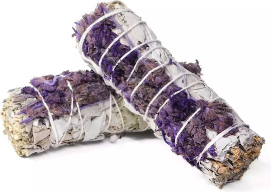 White Sage Smudge Lavender Sticks 3 Ραβδιά Θυμιάματος Λευκό Φασκόμηλο Λεβάντα