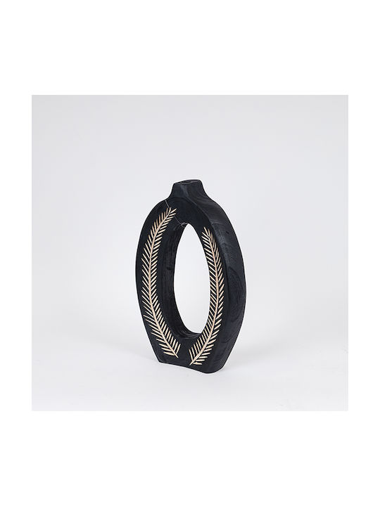 Decorative Vase Black 26x7x40cm