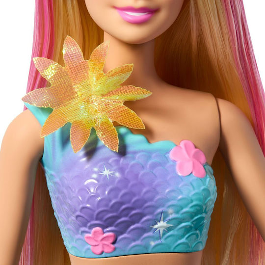 Barbie Mermaid Doll Magical Mermaid that Blooms with Blonde Hair for 3+ years+ Years