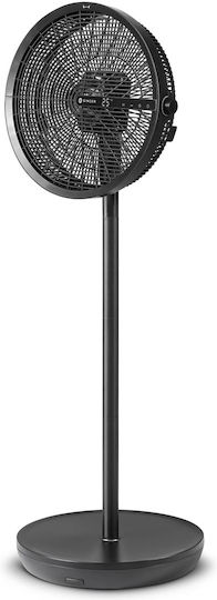 Singer Ανεμιστήρας Ορθοστάτης 34W Διαμέτρου 40cm με Τηλεχειριστήριο Μαύρος