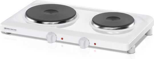 Rommelsbacher Enamel Countertop Double Burner White