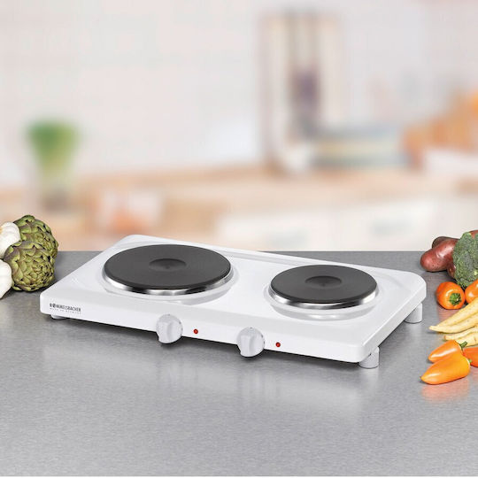 Rommelsbacher Enamel Countertop Double Burner White
