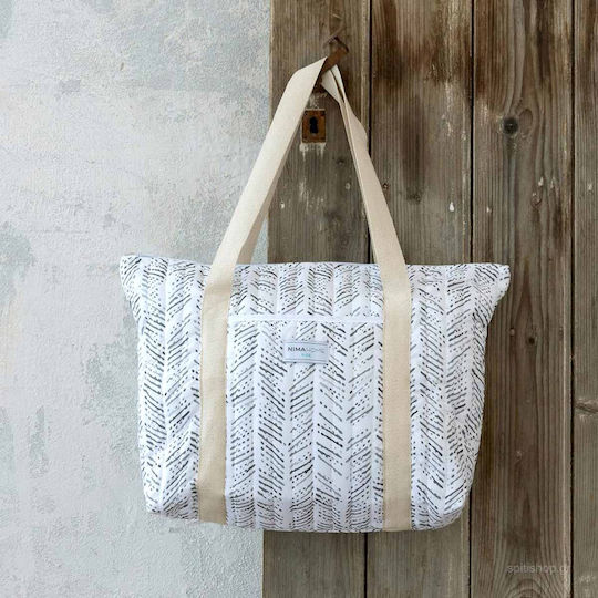 Nima Shoulder/Hand Diaper Bag Nala 24176 White 40x10x50cm.