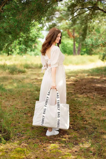 Childhome Τσанта-Смяна на Пелени Off White 55x18x40см.
