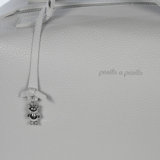 Pasito a Pasito Τσάντα-Αλλαξιέρα Ώμου/Χειρός Γκρι 38x28x16εκ.