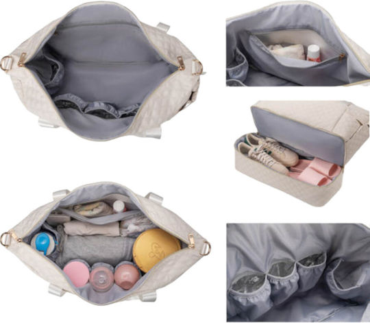 Queen Mother Shoulder/Hand Diaper Bag Blue 59x41x20cm.