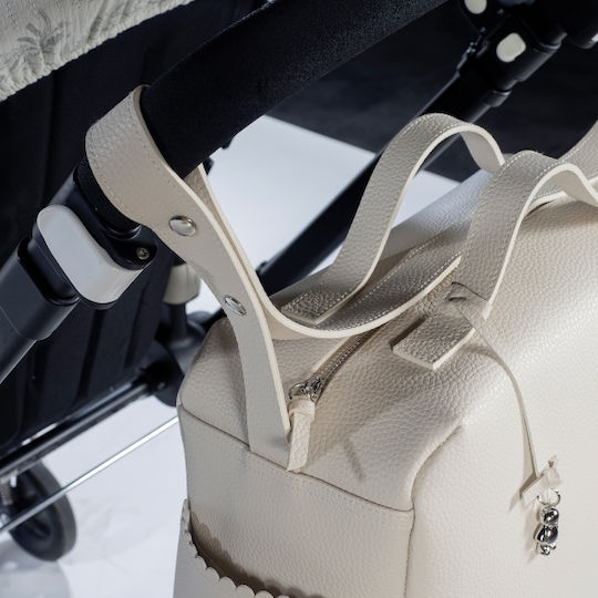 Pasito a Pasito Shoulder/Hand Diaper Bag Beige 38x28x16cm.
