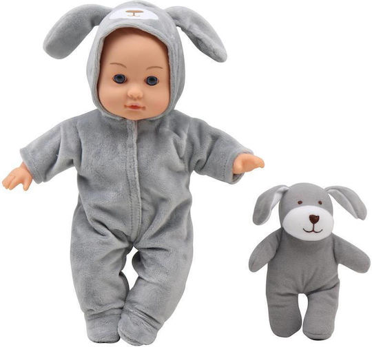 Luna Baby Doll Set with Animal and Sound for 2 Plus Years 30.5 cm Various Designs 1pc