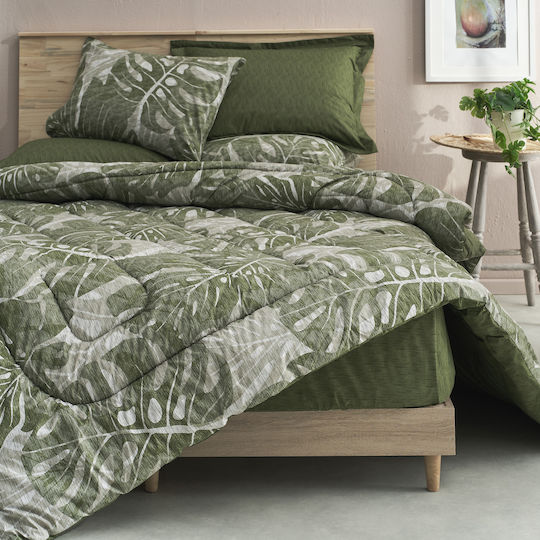 Charalambidis Textiles Сет Чаршафи 240x260см. Salonica Зелен 4бр
