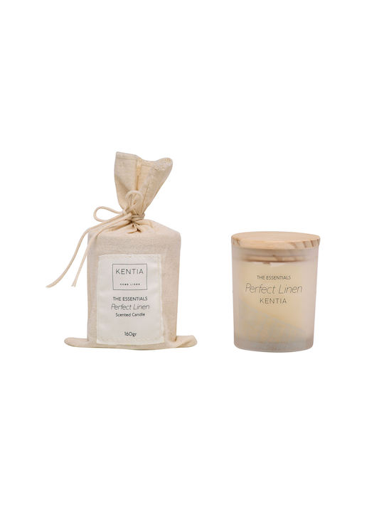 Kentia Aromatisches Soja-Kerze im Gefäß mit Duft Mimosa Cardamom 160gr