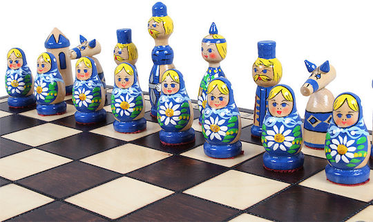 Сини Матрьошки Шах 42x42см