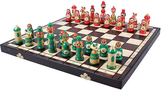 Сини Матрьошки Шах 42x42см
