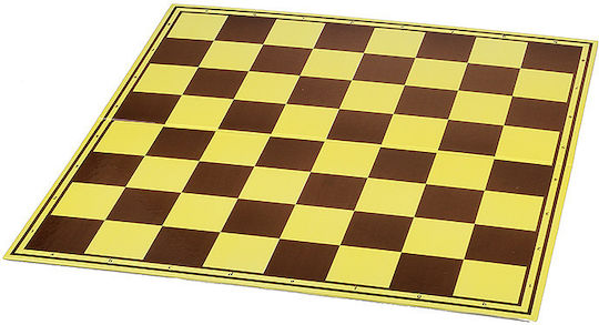 Heavy Chess Set Metal Weighted Plastic Pieces Dcp03h King 96 Mm + Foldable Cardboard Chessboard 55 Mm Squares