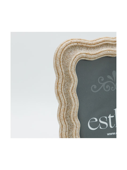 Estheti Home Bilderrahmen 13x18 Afe Ammopetra Πολυρητίνη Creme 16,5x2x22cm 815-00055