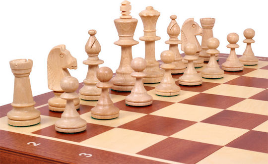 Set Șah Profesional Tournament Chess Nr 5 Incrustat 48x48cm