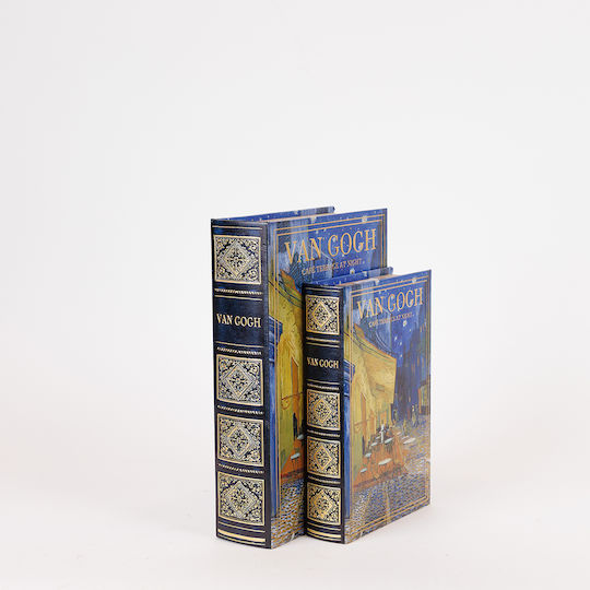 Estheti Home Комплект От 2 Декоративни Кутии Van Gogh Дървени Сини 30x21x7см 819-00285 Estheti Home Комплект От 2 Декоративни Кутии Van Gogh Дървени Сини 30x21x7см 819-00285