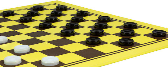 Chess Checkers Set Plastic Pieces Dcp03g + 27 Mm Plastic Checkers + Foldable Double-sided Cardboard Chessboard 64 100 Squares