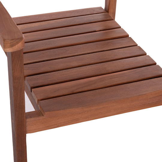 Scaun De Exterior Din Lemn Kempo Natural 58x58x88cm