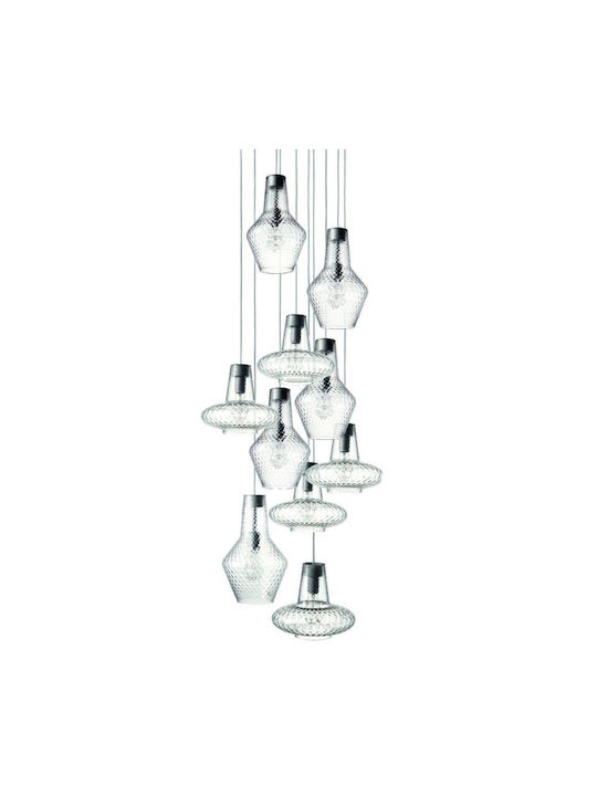 Zafferano Pendant Light Blue with Socket E27 32x315cm
