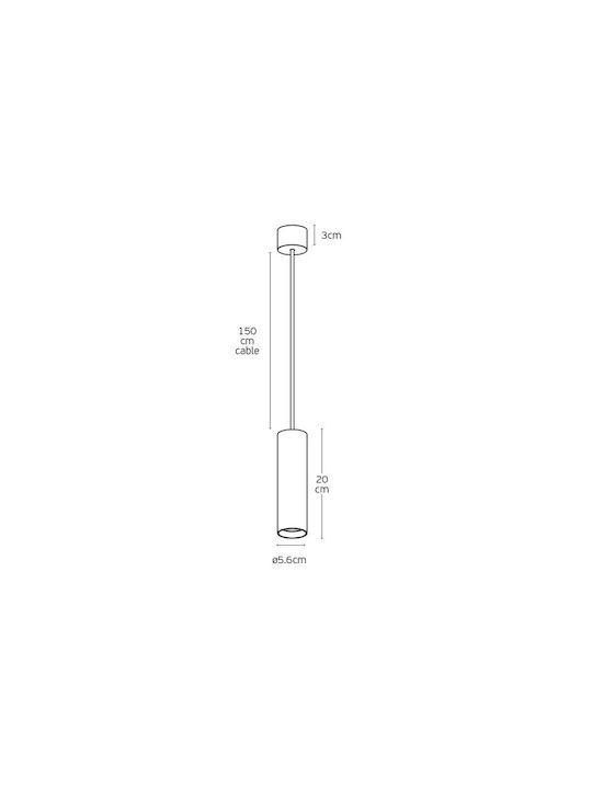 VK Lighting Pendant Light Bronze with Socket GU10